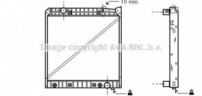 AVA QUALITY COOLING mea2148 -  Радиатор, охлаждение двигателя